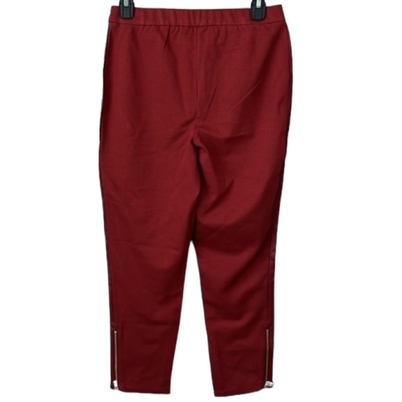 J Jason Wu Petite Stretch Faux Leather Pull On Pant With Side Zippers Size XSP - Picture 5 of 11